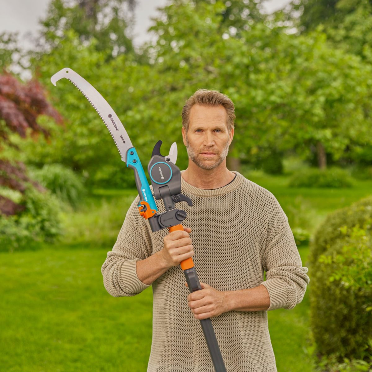 Gardena Baum- und Strauchschneider StarCut Pro L Set mit Säge und Adapter Bild 3