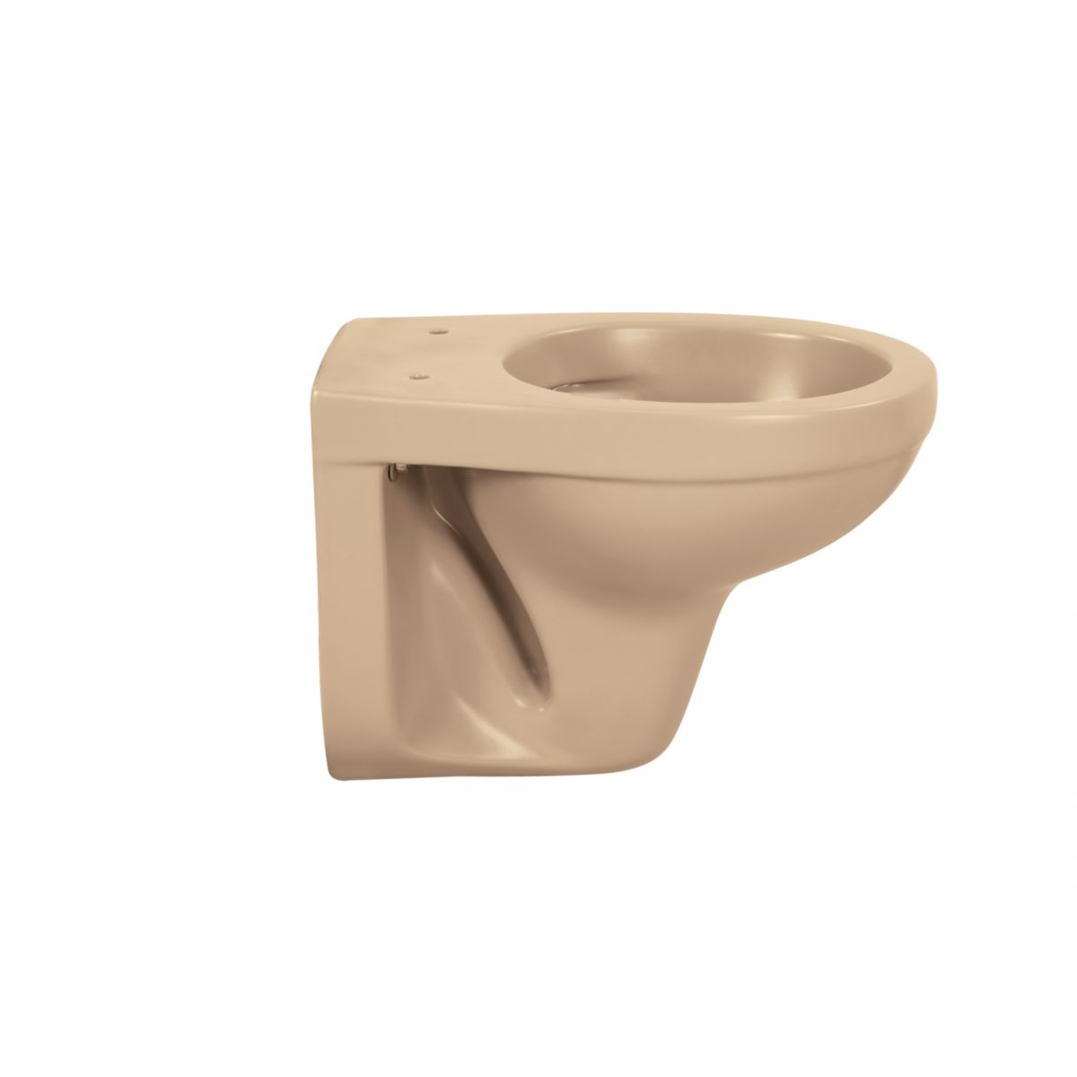 sanicomfort Wand-WC Beige Matt – Spülrandlos, Tiefspüler, ohne WC-Sitz