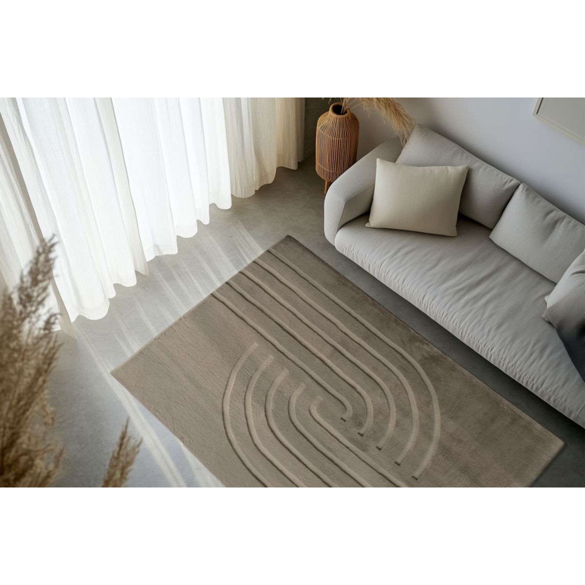 Peace 725 Taupe 80cm x 150cm Bild 6