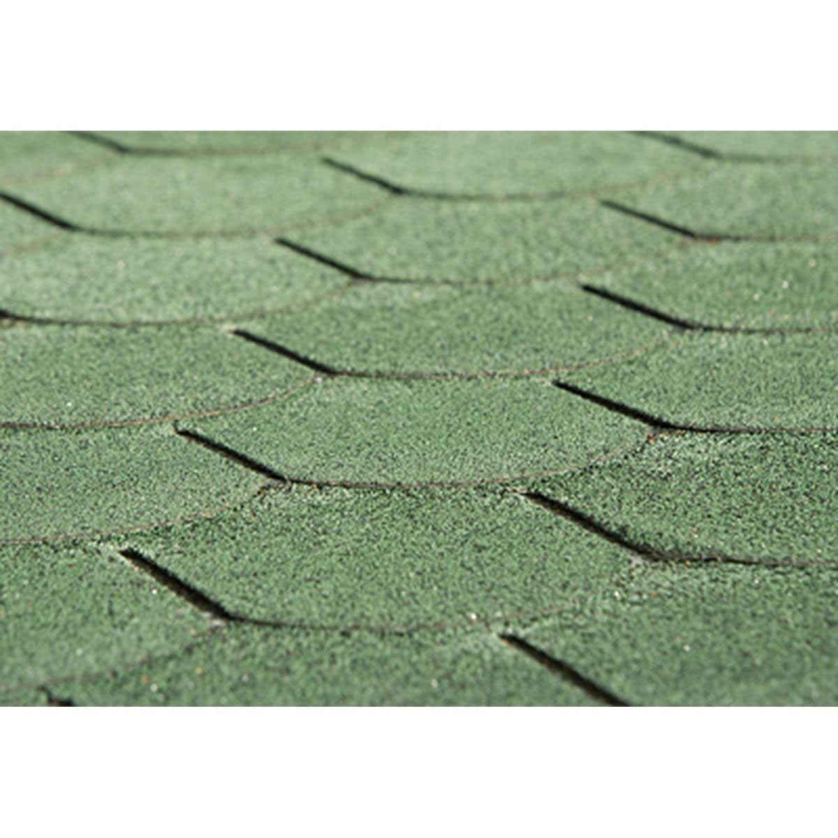 Weka Dachschindeln Biberschwarz mixed grün 3 m²