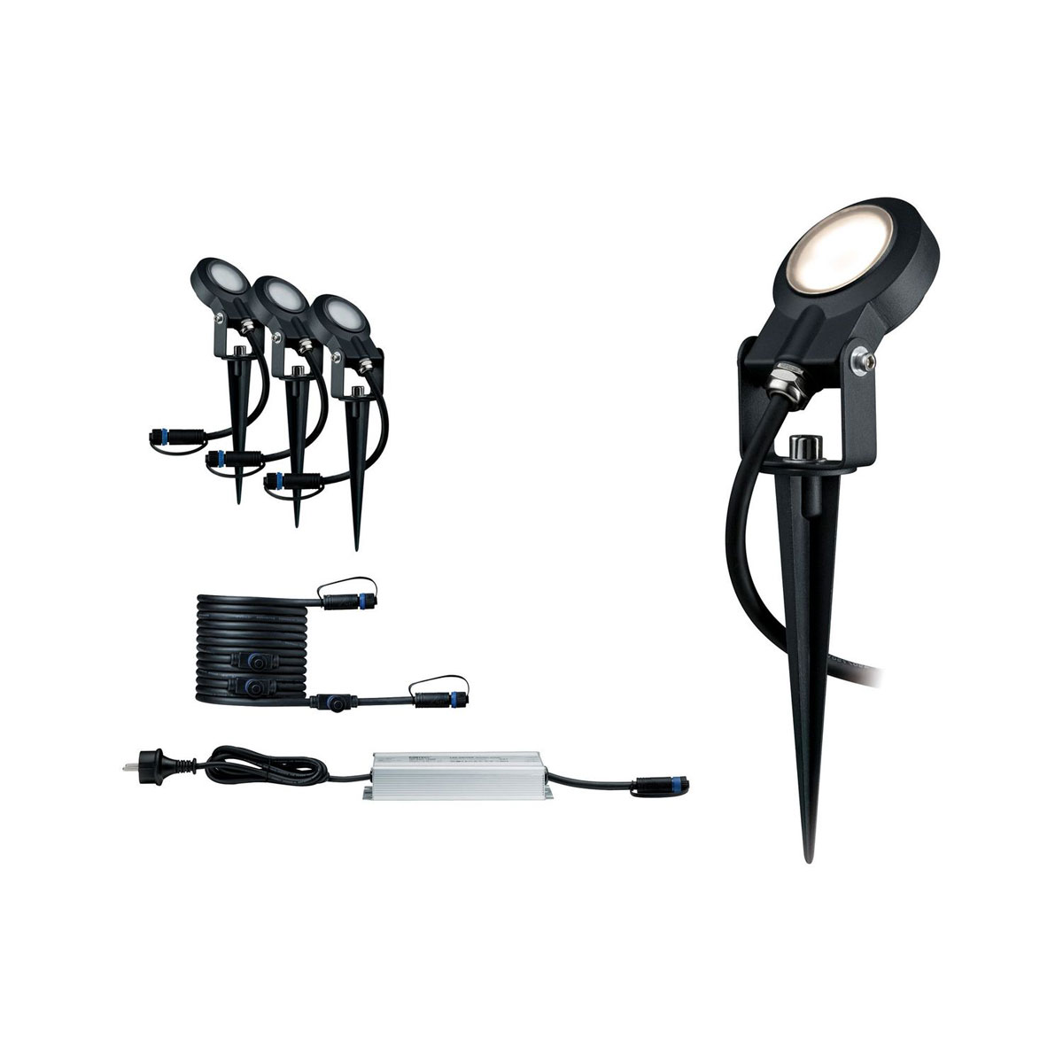 Paulmann Outdoor Plug und Shine Spot Sting Set dimmbar