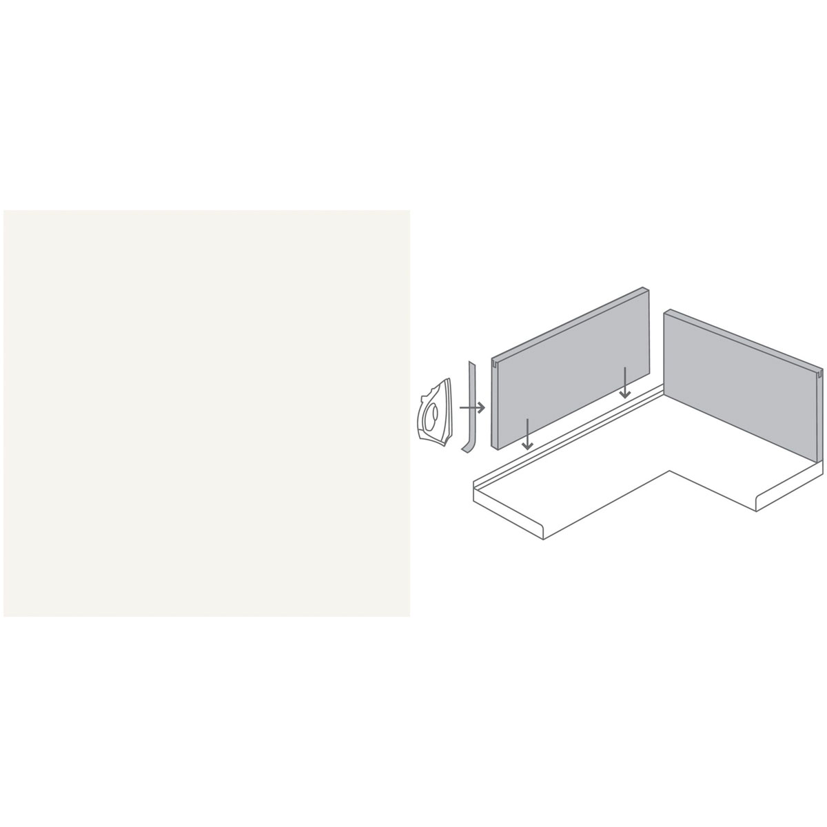 Getaelements Rückwand-System-Set MFCuni weiß Bild 1