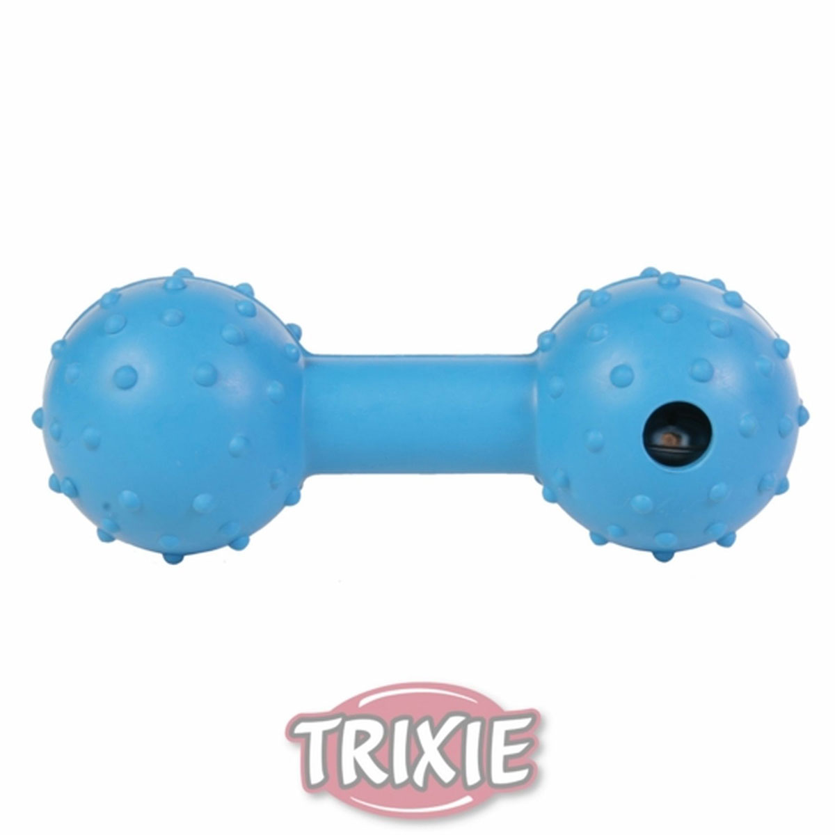 Trixie  Naturgummi Hantel mit Schelle 12 cm