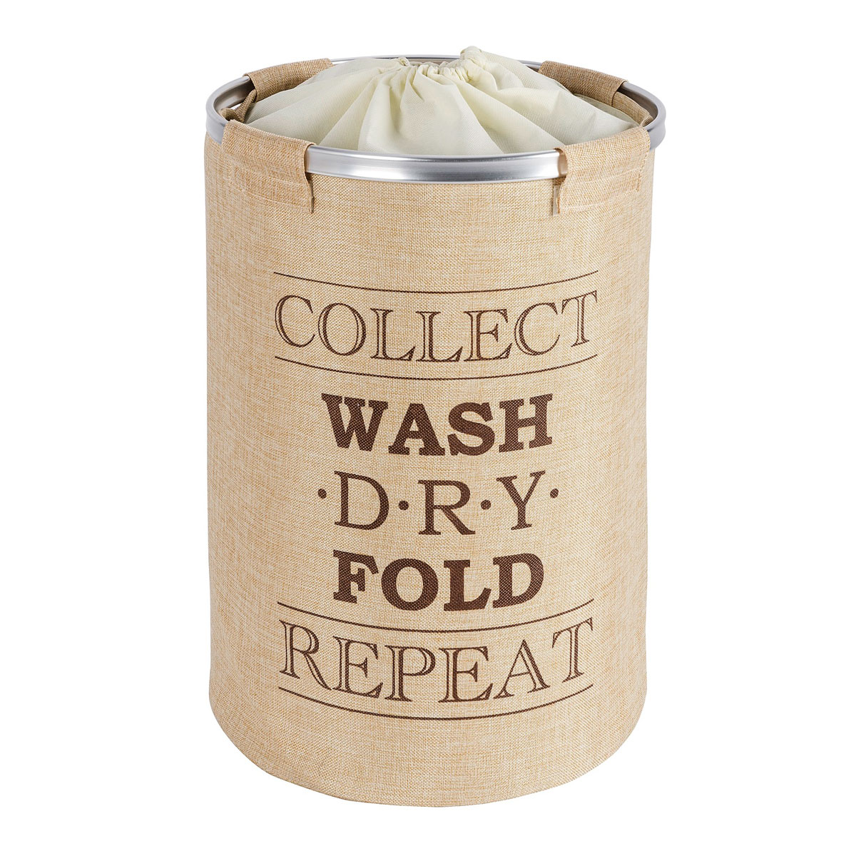 Wenko  Wäschesammler Ringo Beige Wäschekorb 68 l Bild 1