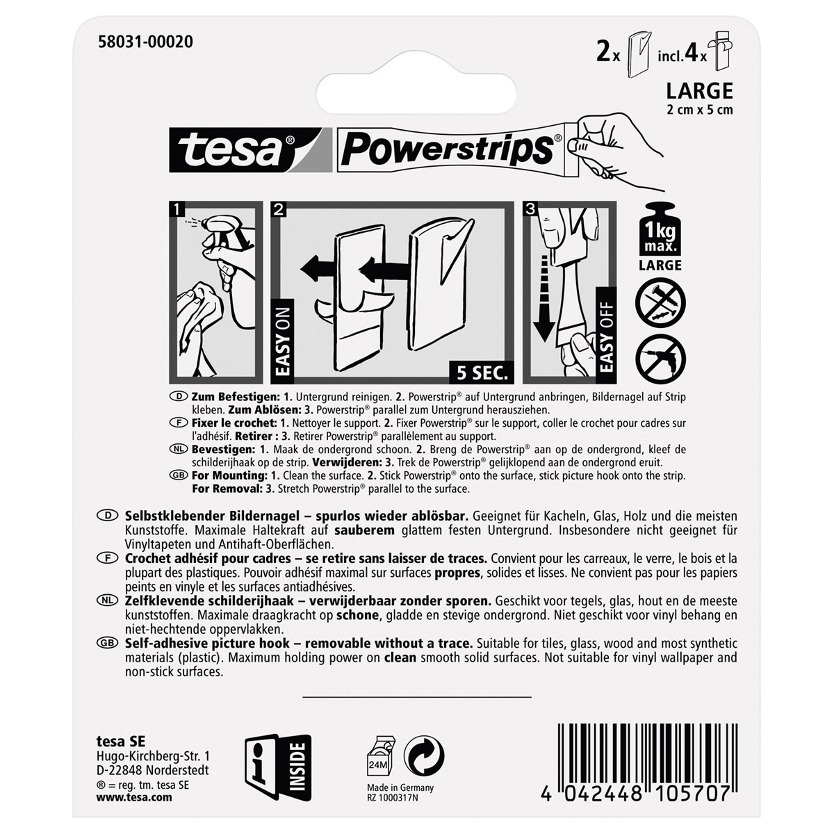 Tesa Power-Strips Bilder-Nagel Bild 3