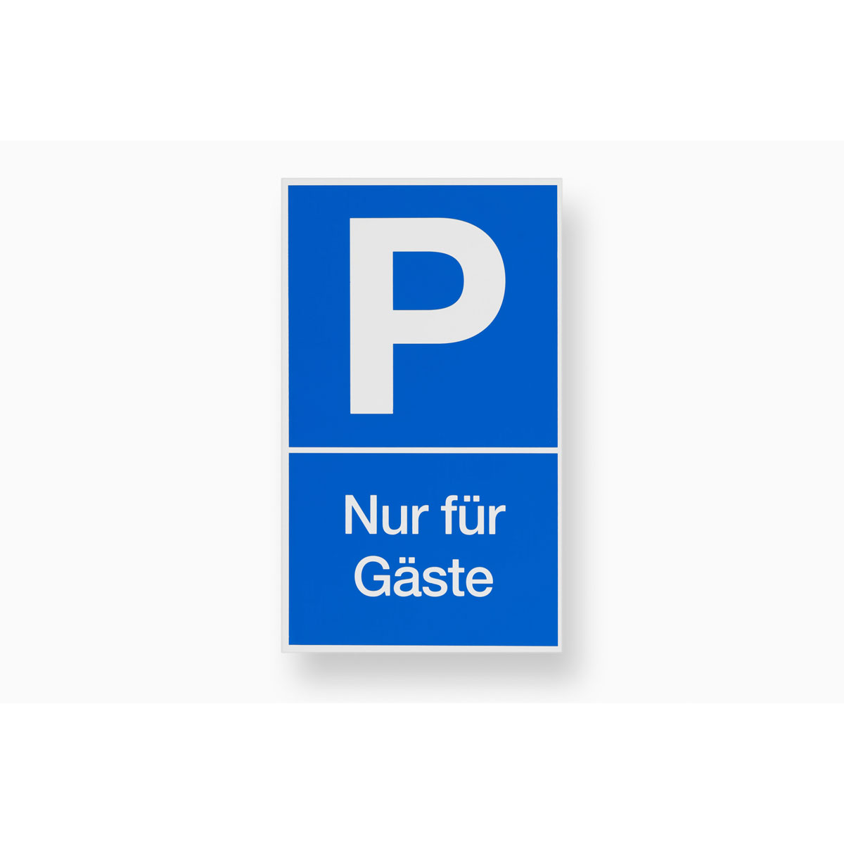Metafranc Gebotsschild Parken für Gäste Kunststoff gelb