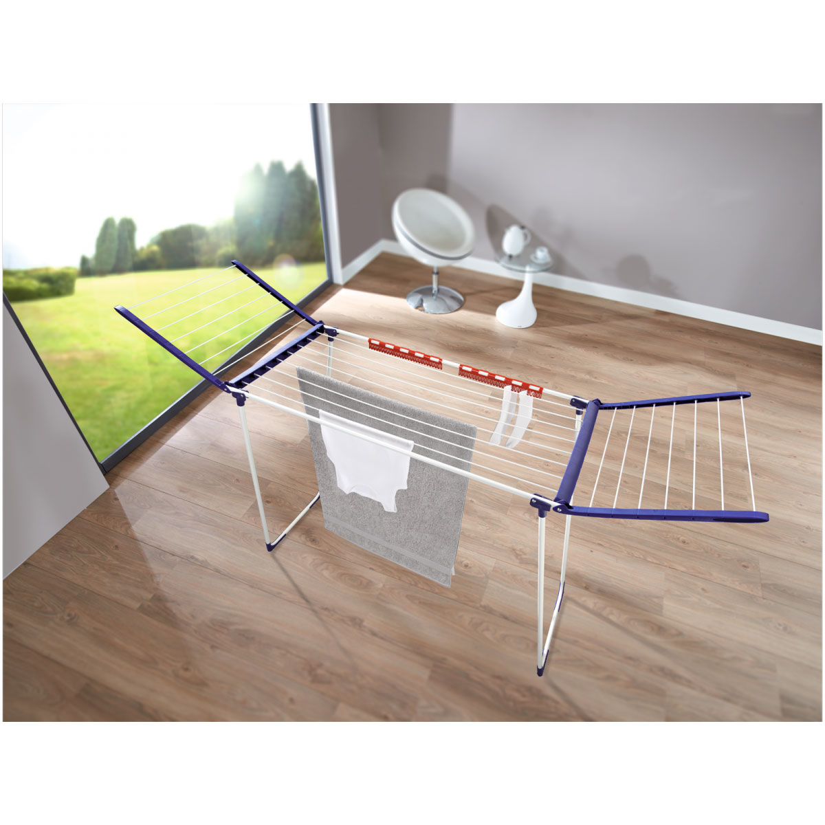 Leifheit Standtrockner Pegasus Maxx blau Bild 2