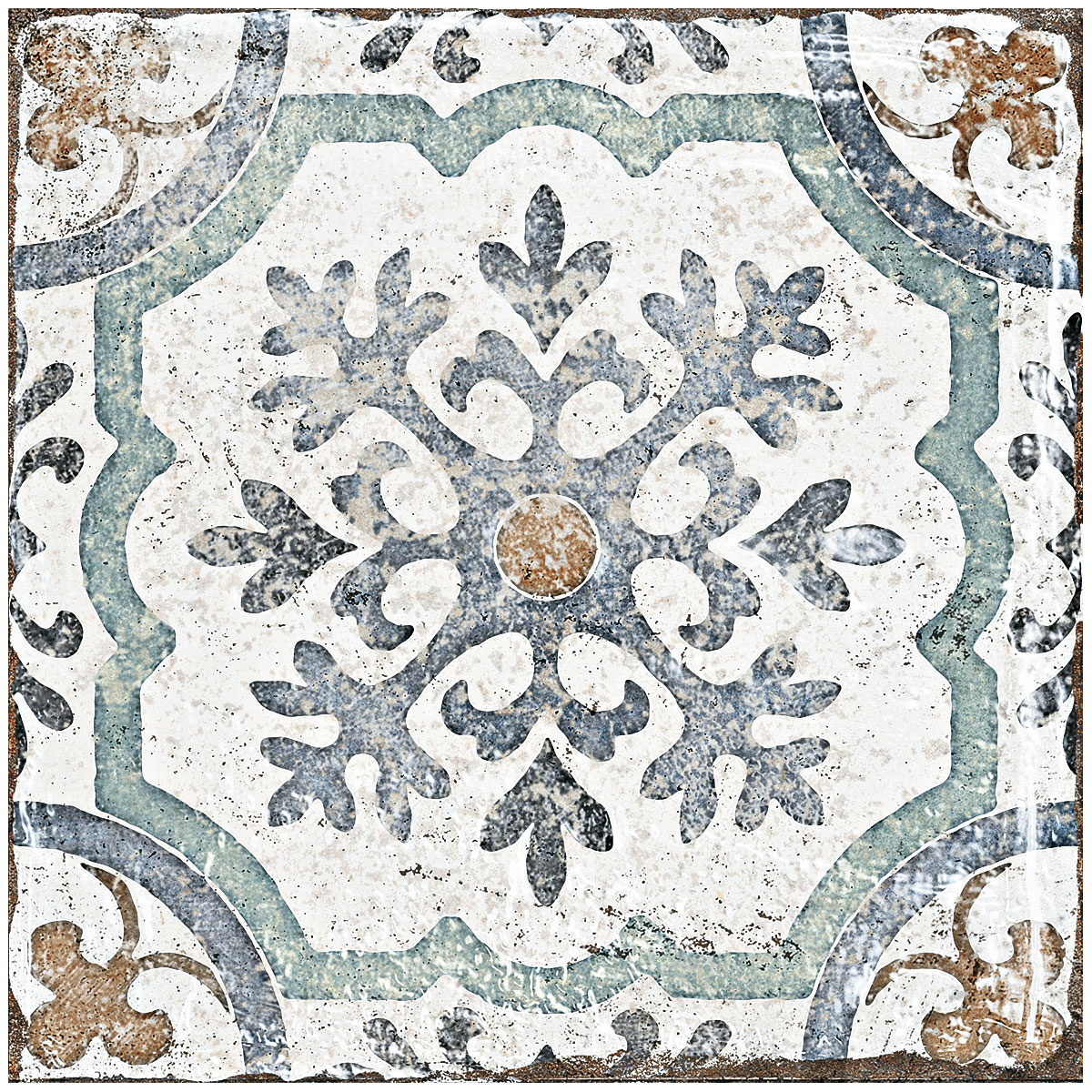 Feinsteinzeug Marrakesh Beige glasiert matt 20 x 20 x 1 cm Bild 1