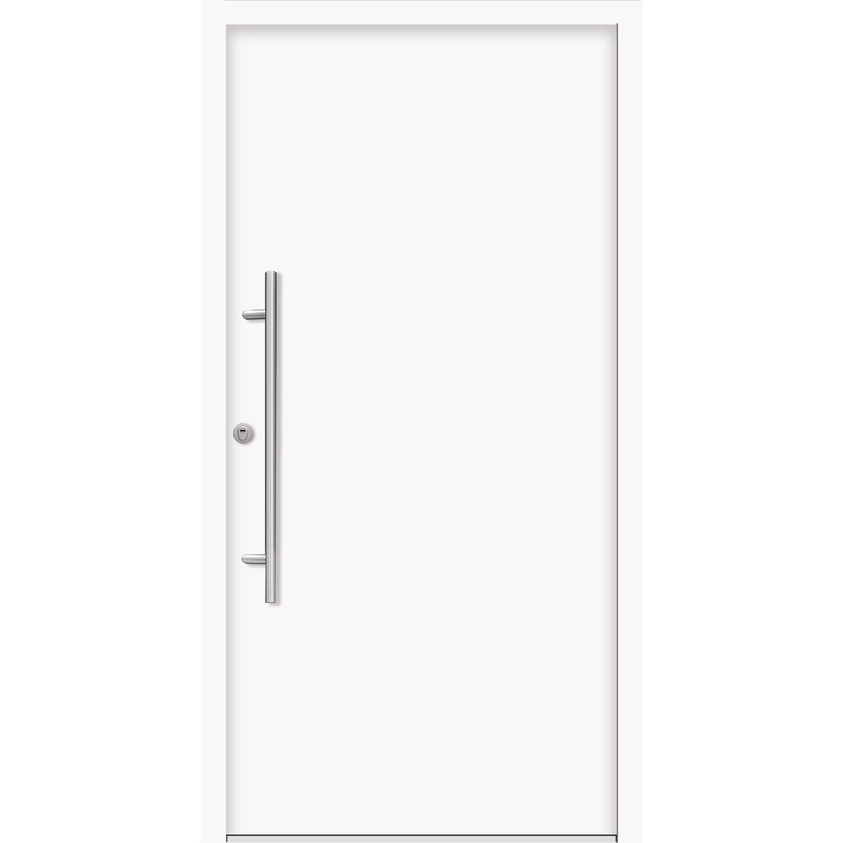 SplenDoor  Premium-Haustür Passivedoor Ribe RC2 energiesparend einbruchsicher weiss 110 x 210 cm links Bild 1