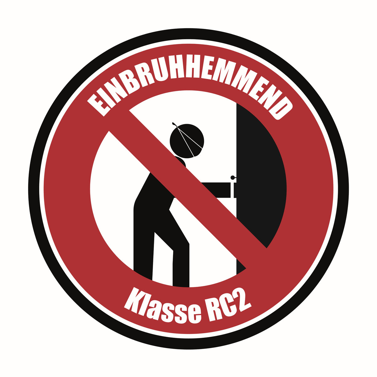 SplenDoor  Sicherheits-Nebeneingangstuer NS3 RC2 auf Maß, Weiss, Links Bild 3