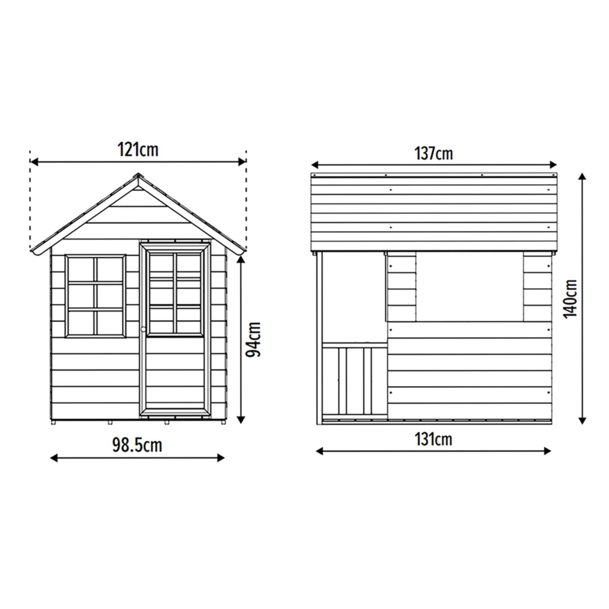 Zwerkules Spielhaus Holli 137x121x140 cm Bild 6