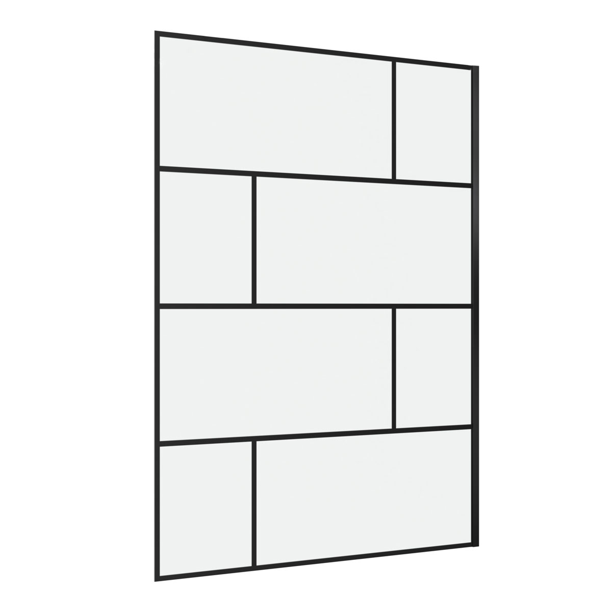 Aurlane Walk In Dusche Bricks schwarz 140 x 195 cm Bild 4