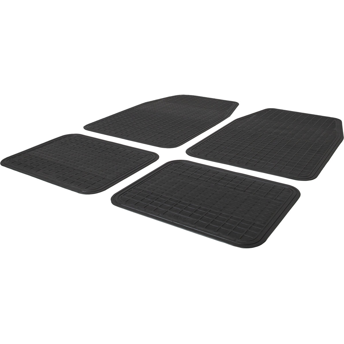 Cartrend  Gummimatten-Set schwarz 4-teilig