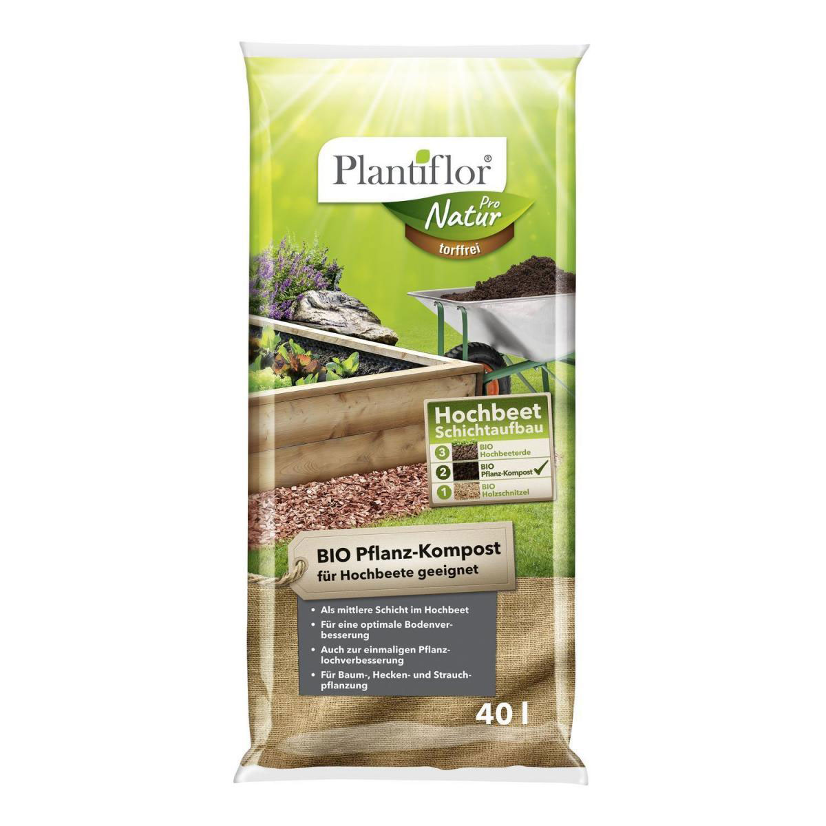 Plantiflor BIO Pflanz-Kompost 40 L