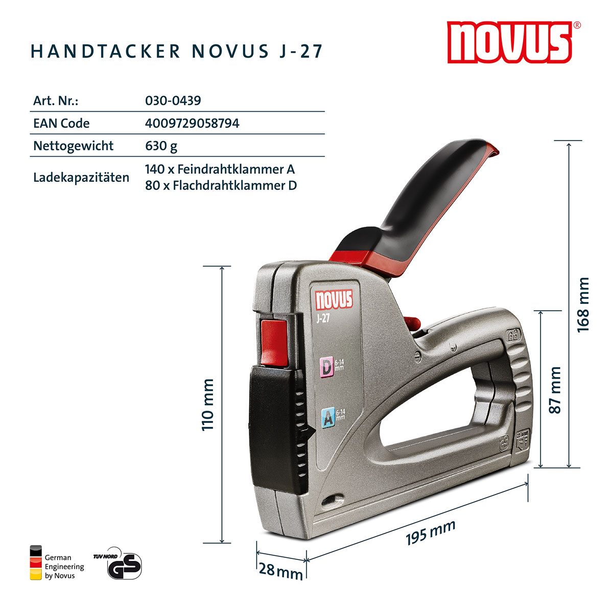 Novus Handtacker J-27 Bild 3