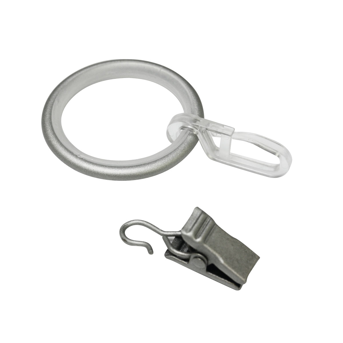 Gardinia Gardinenringe Kira silber Durchmesser 19 mm 10 Stück Bild 1