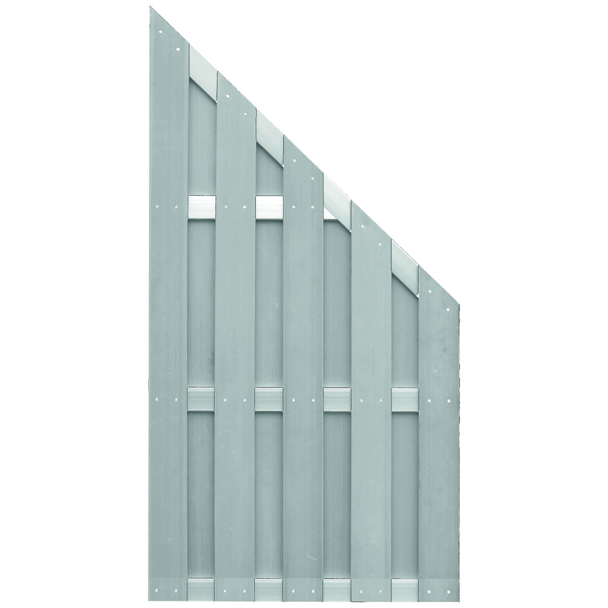 Ideenwelt T&J Zaunserie JINAN Ecke grau 90 x 180/90 cm