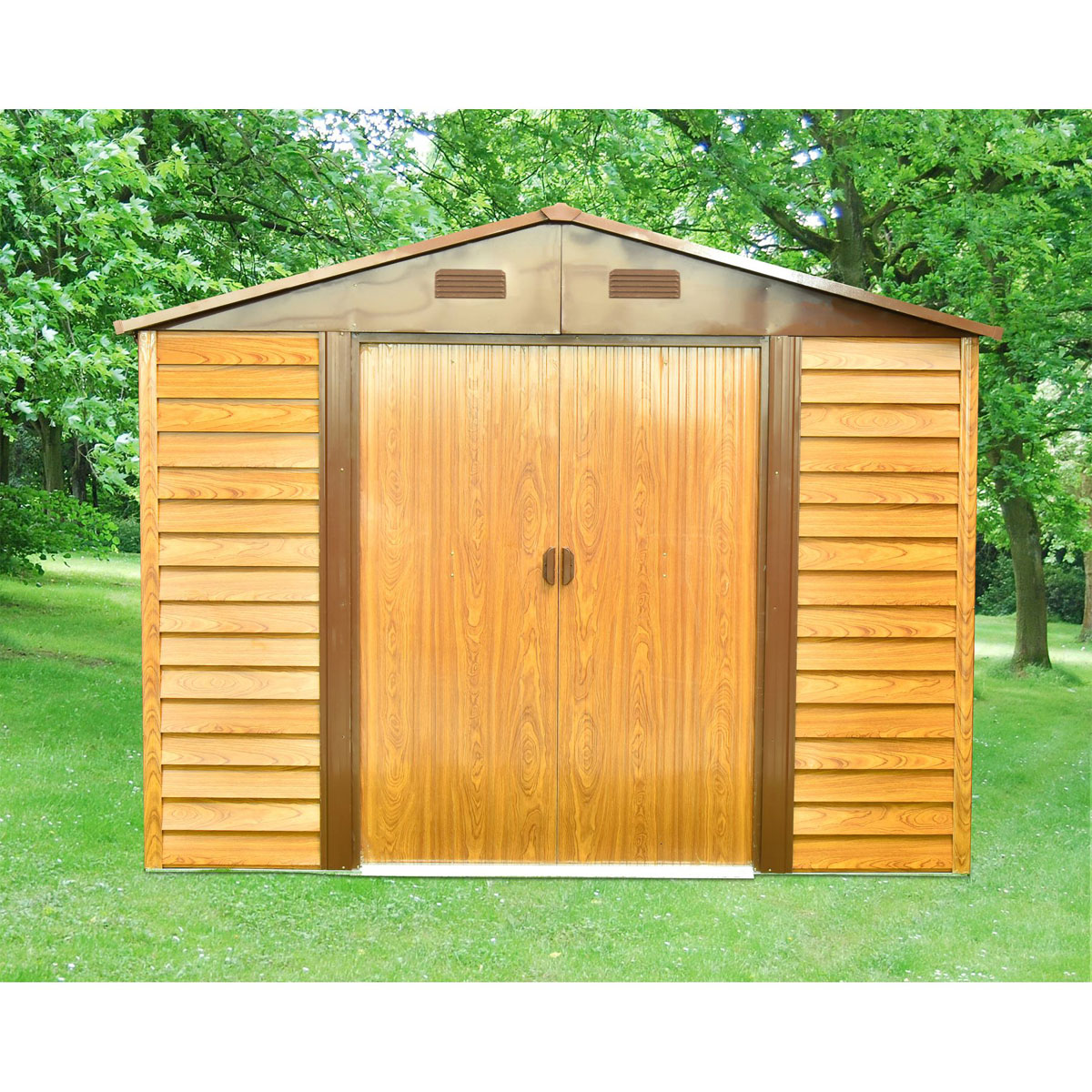 Pergart Gerätehaus Frankfurt II 8,2m² holzoptik Bild 10