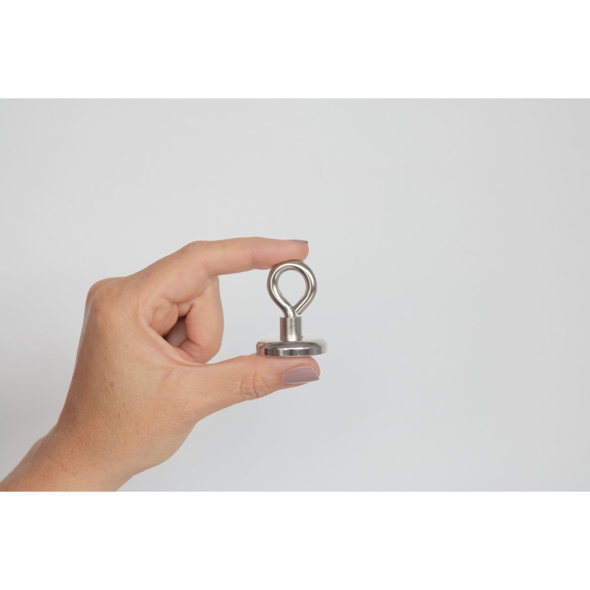 Suki Topfmagnet Neodym mit Öse Ø 32 x 44 mm, Gewindebuchse M6, silber Bild 7