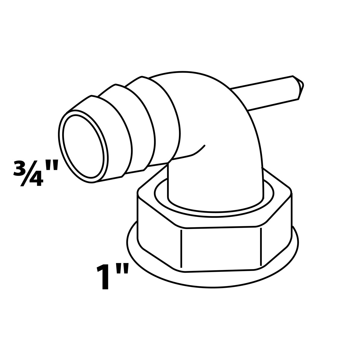 Kirchhoff Geräteanschluss ECO-SAVE KS 90 1" x 3/4" T Bild 2