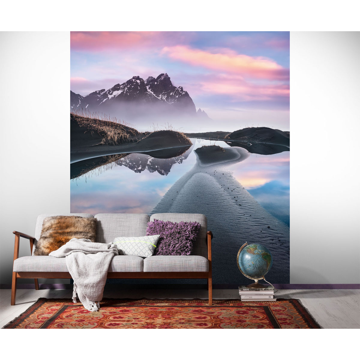 Komar  Vlies Fototapete Glowing Vestrahorn 200x250 cm