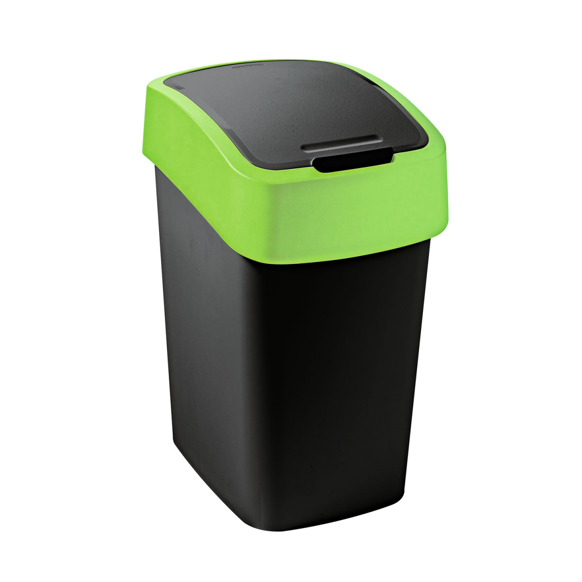 Curver Abfallbehälter Flip Bin 10 L schwarz/grün