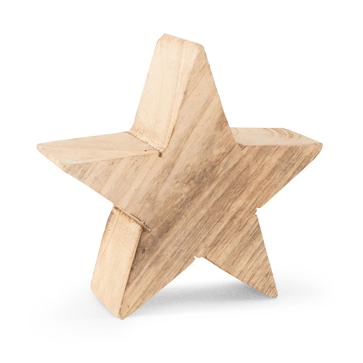Stern Holz 20 x7 cm natur
