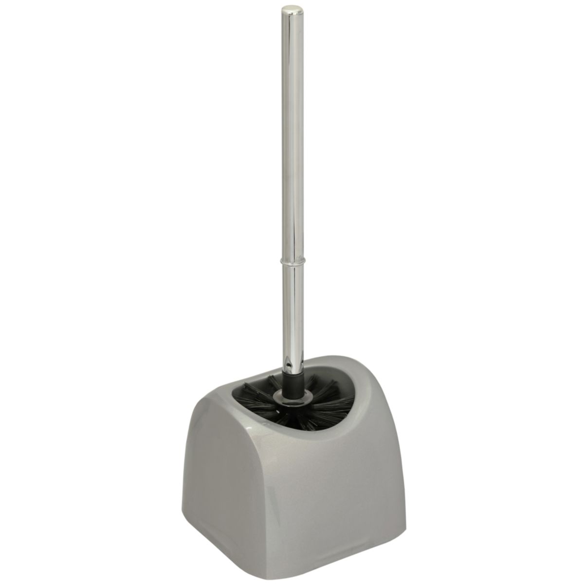 WC-Garnitur Topf/Eckig Kunststoff Silber