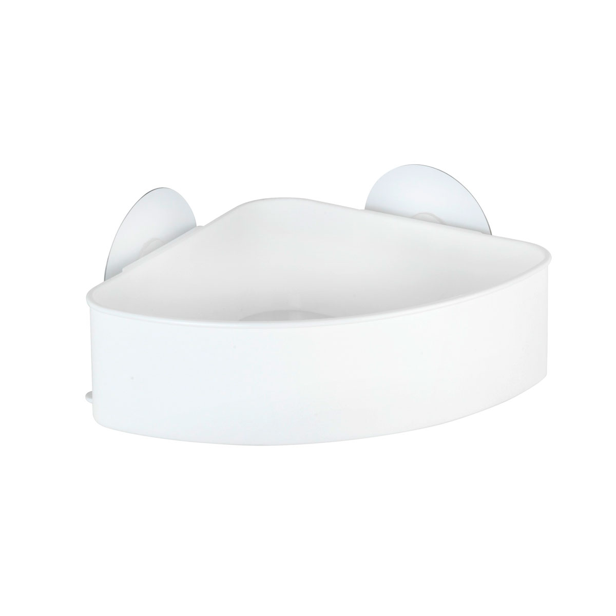 Wenko Static-Loc Eckablage Osimo weiß Bild 1