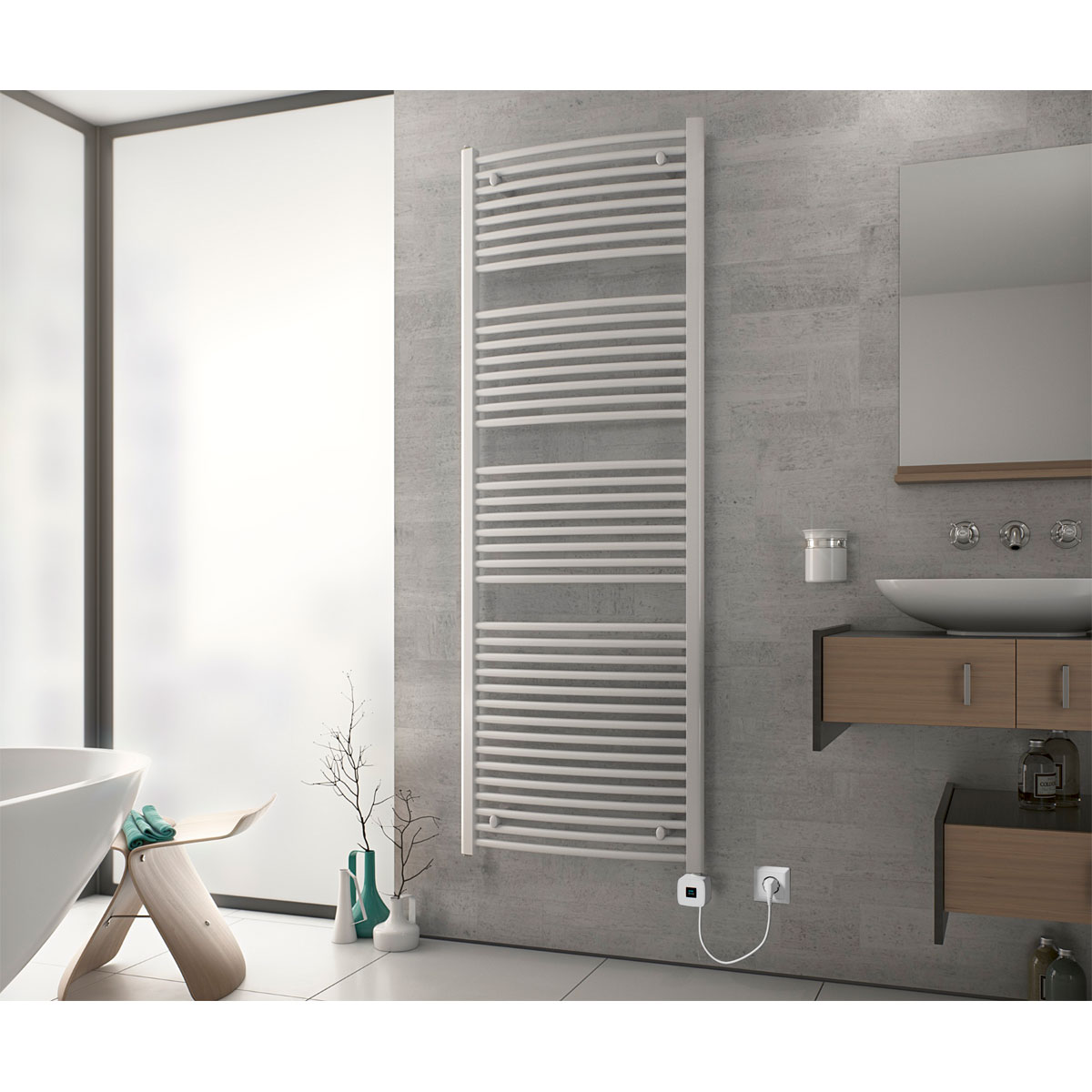 Ximax  Elektrischer Handtuchwärmer Top 1691 x 595 mm 900 Watt Typ 7 Weiß