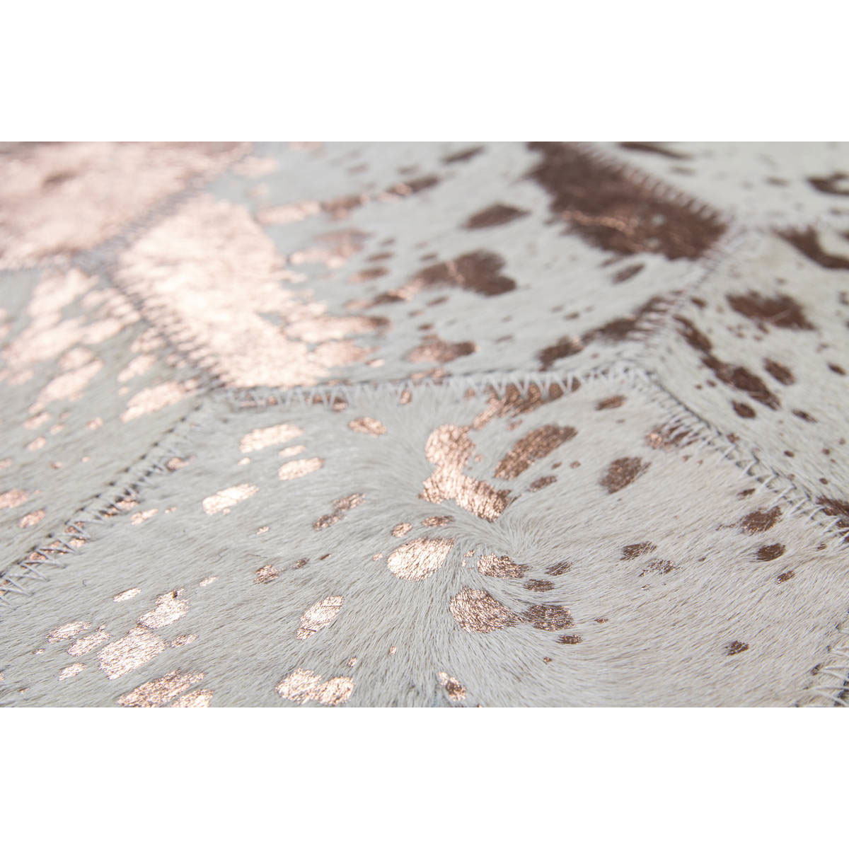 Lederteppich „Spark 210“, elfenbein/Chrom Bild 3