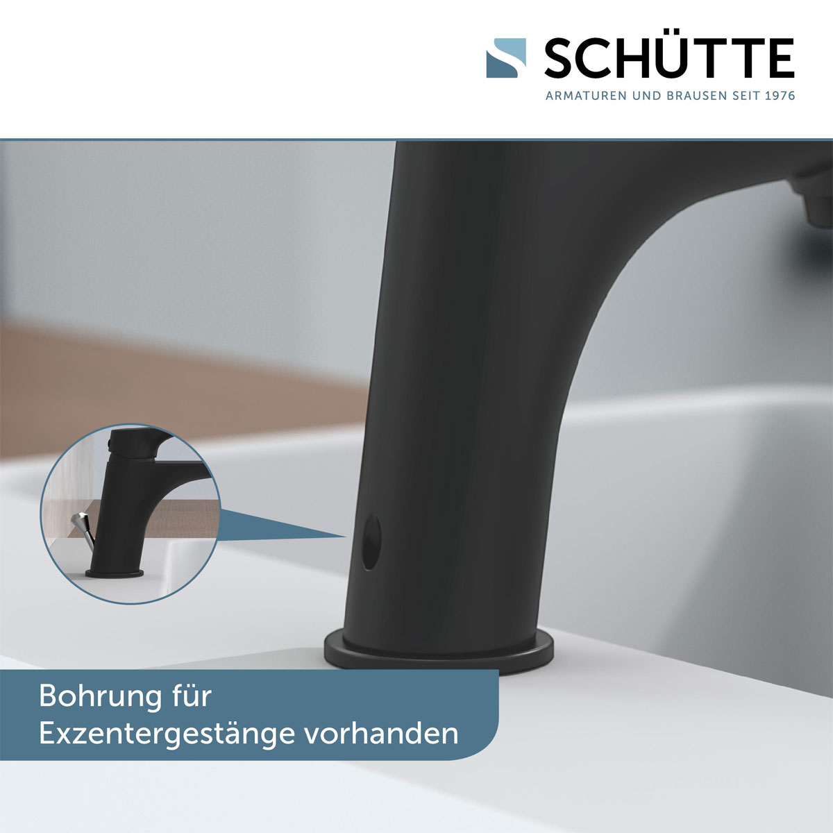 Schütte Waschtischarmatur Boston schwarz Bild 8