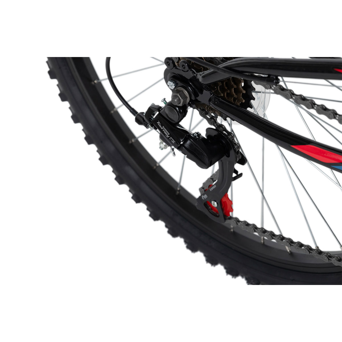KS Cycling Kinder-Mountainbike Fully 24'' Zodiac schwarz-rot RH 38 cm  Bild 3