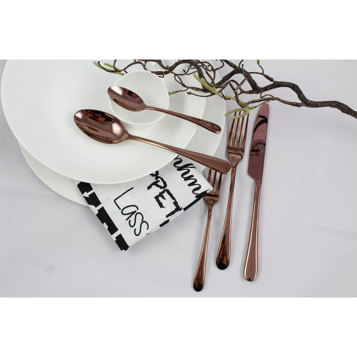 Mulex Besteckset „Astoria“ Kupfer poliert, 20-teilig, im Geschenkkarton Bild 4