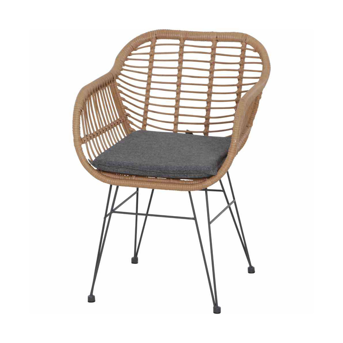 Siena Garden Balkonmöbelset Tiros 3-teilig royal oak/anthrazit Bild 2