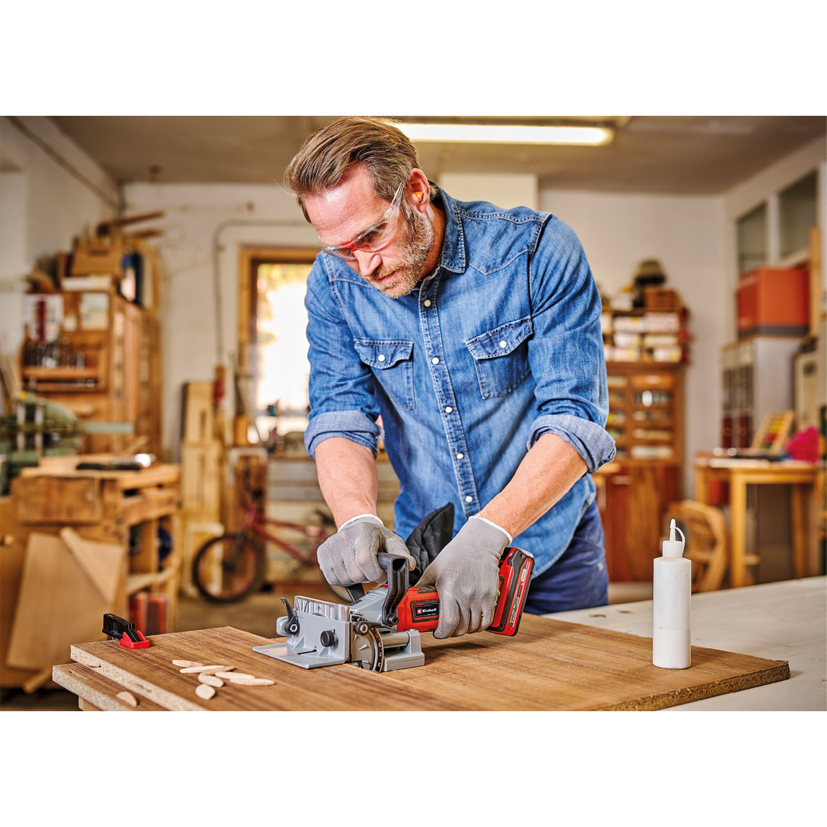 Einhell Akku-Flachdbelfrse TE-BJ 18 Li - Solo Bild 3