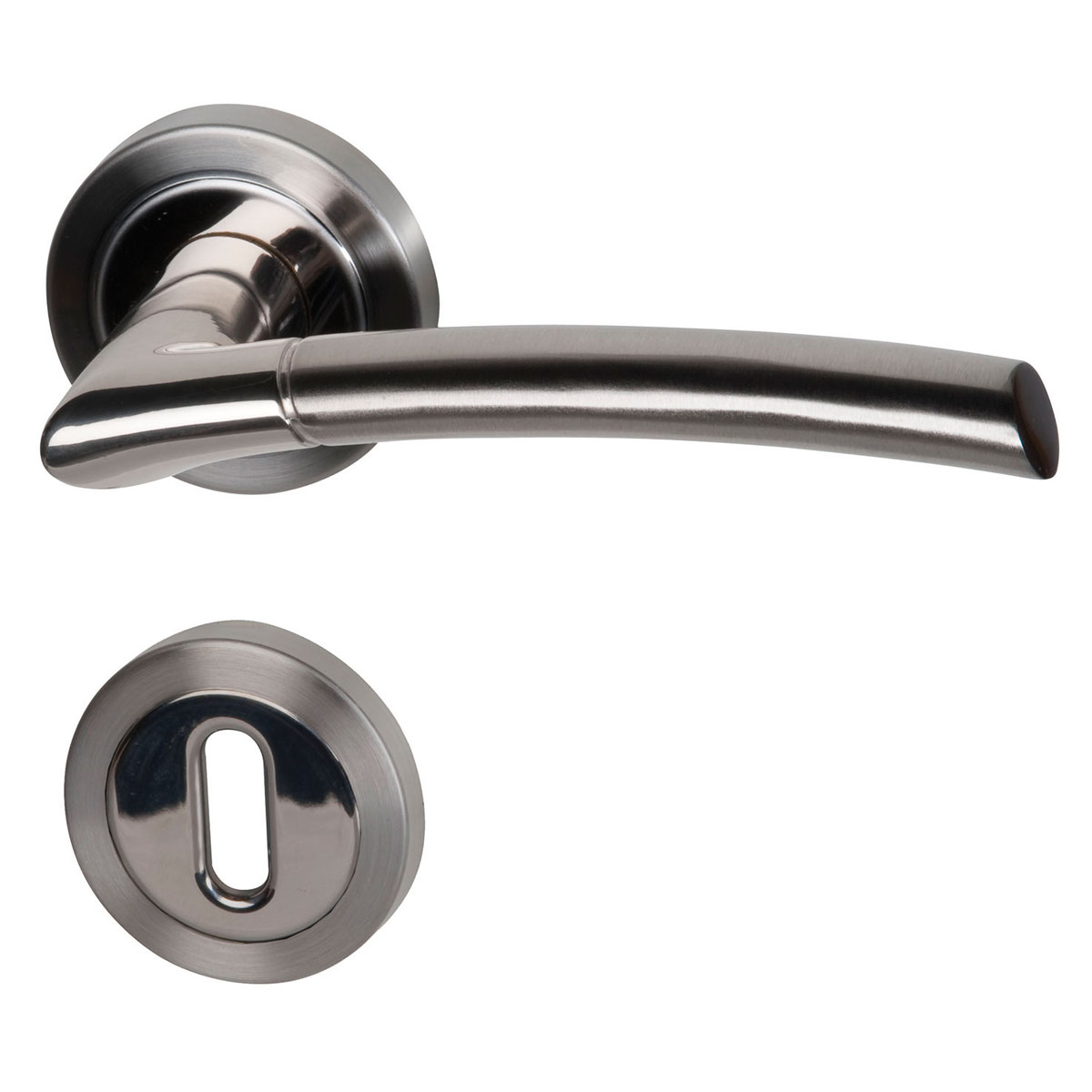 Alpertec Rosettengarnitur Lena-R Messing Bi-Colour BB