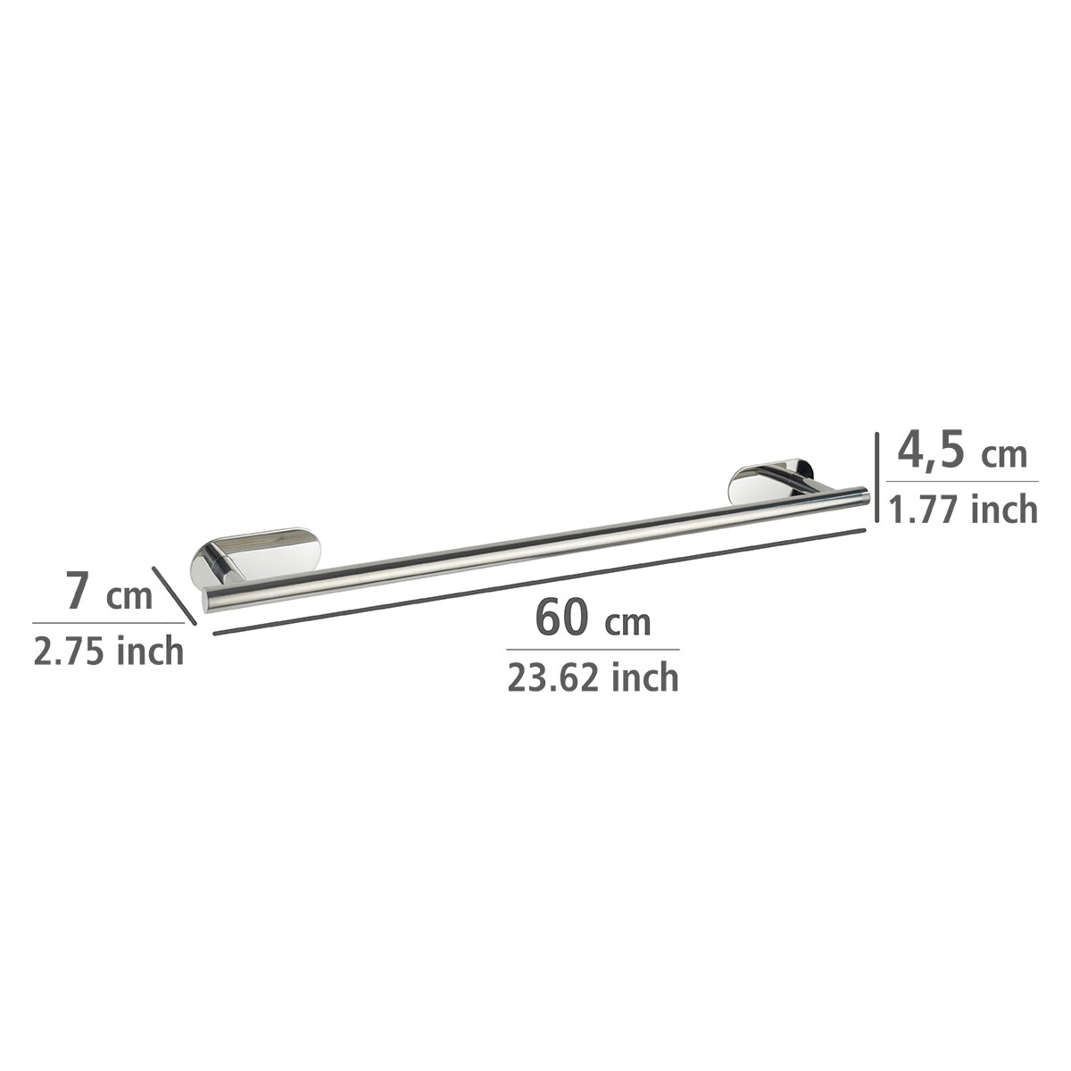 Wenko Turbo-Loc Badetuchstange Uno Orea Shine Bild 4