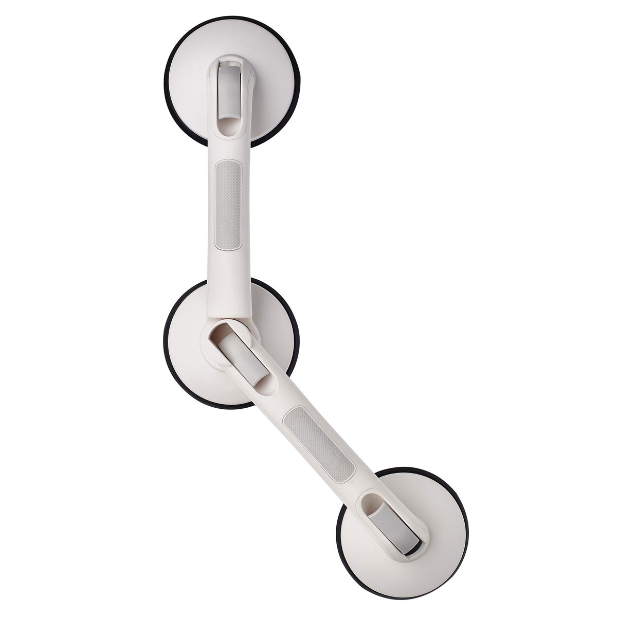 Ridder  Winkel-Sauggriff mit 3 Saugern Premium 60 cm weiß