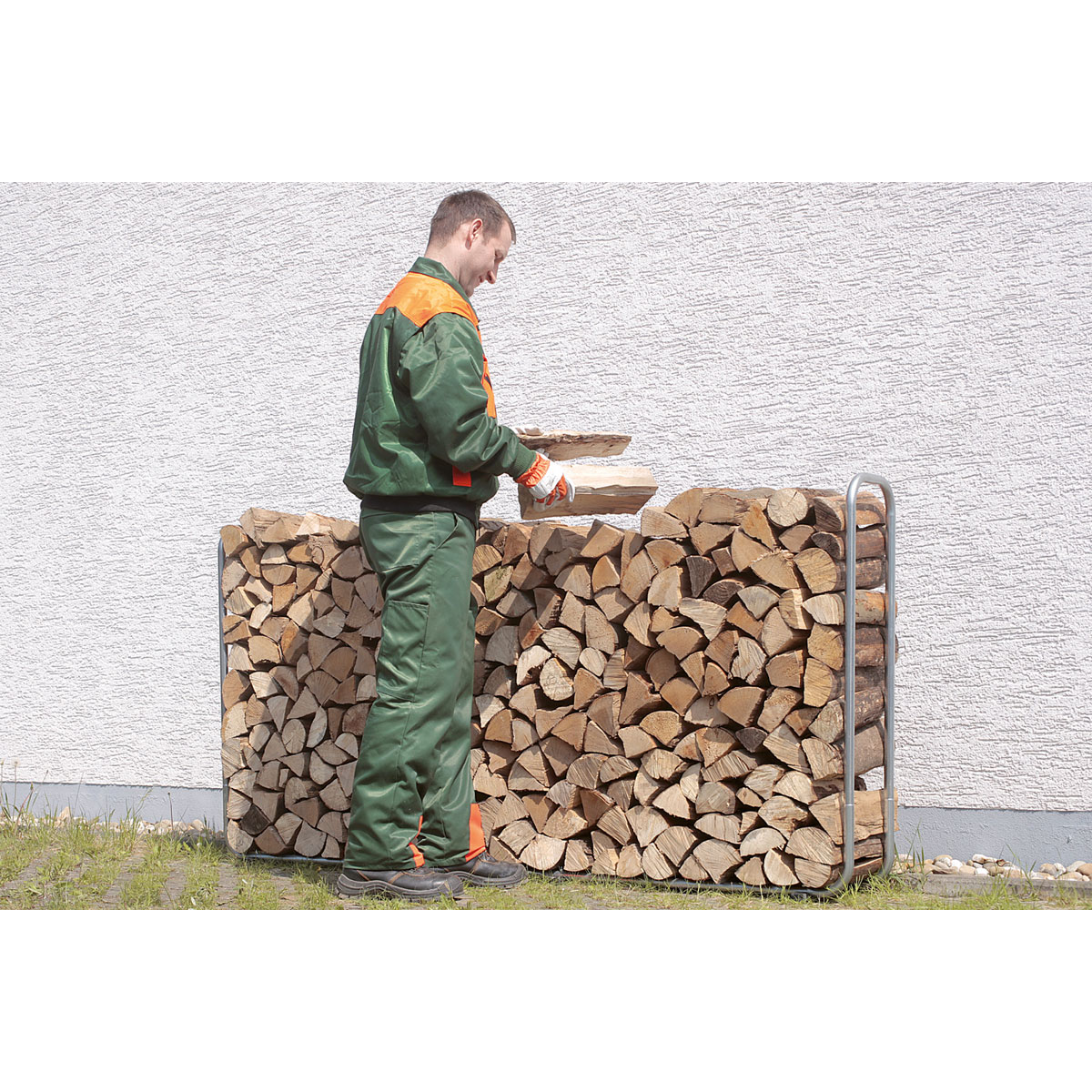 Wolfcraft  Stapelhilfe für Brennholz Bild 2