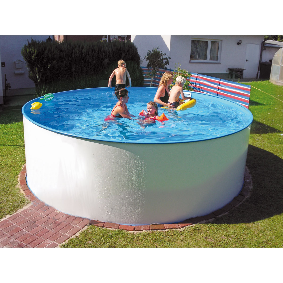 Aufstellbecken Bologna Durchmesser 200 x 120 cm Bild 1