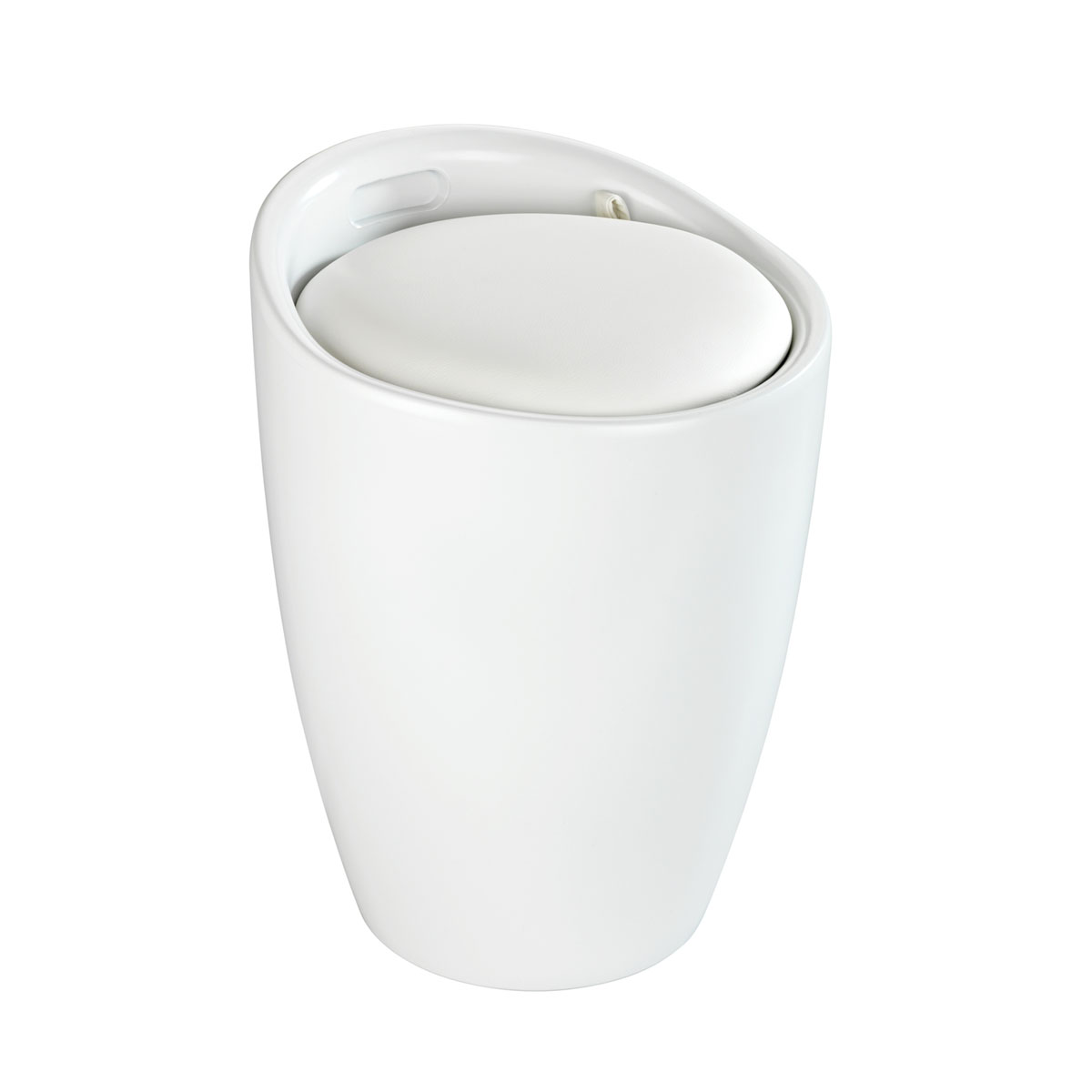 Wenko Hocker Candy weiß mit Wäschesack Bild 1