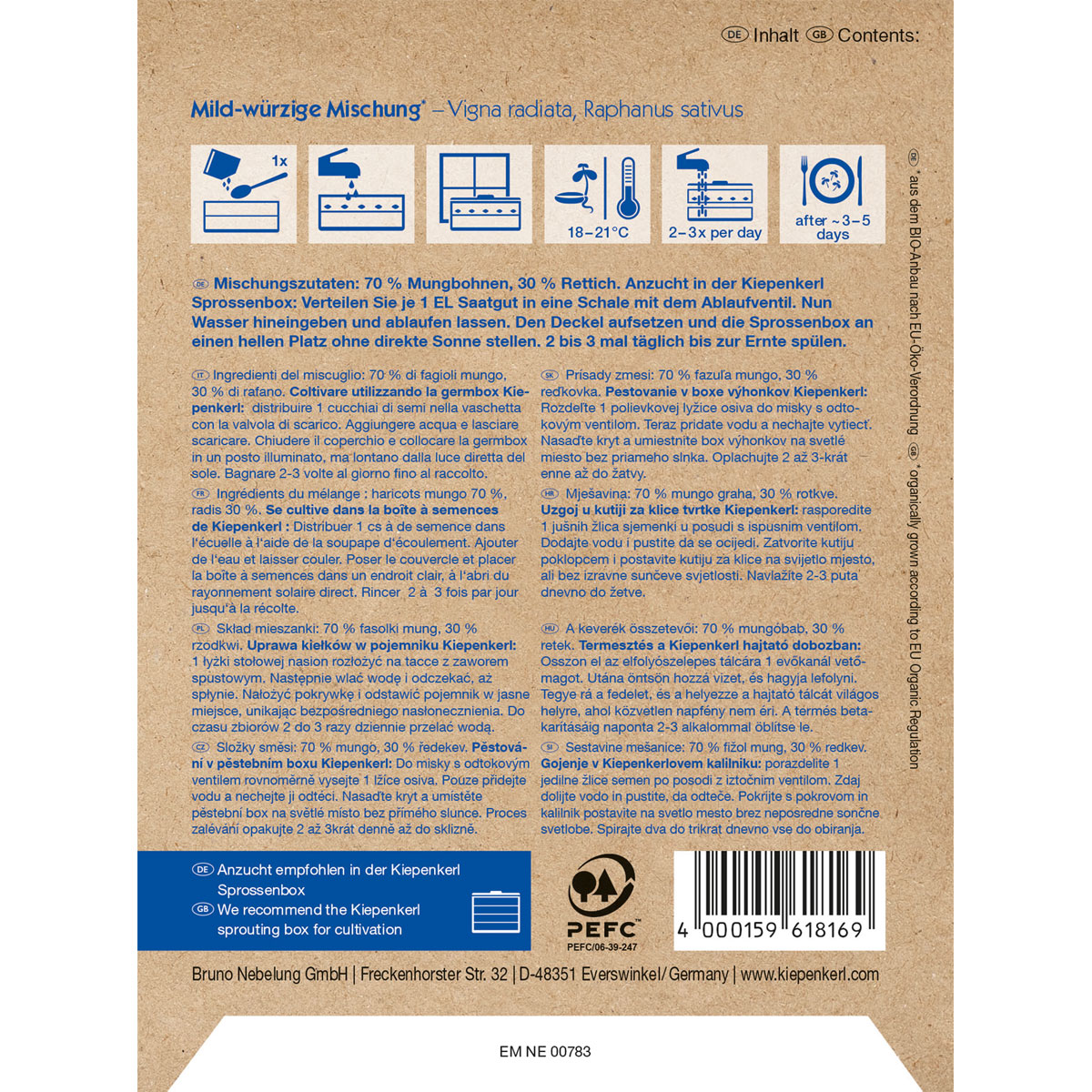 Kiepenkerl Keimsprossen Mild-Würzige Mischung Bio Bild 2