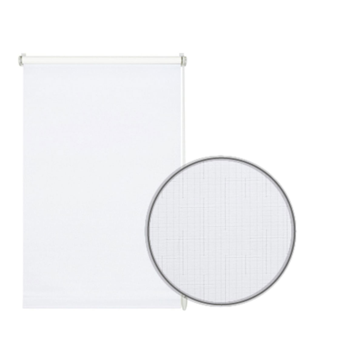 Gardinia Rollo EasyFix 75 x 150 cm Uni reinweiß