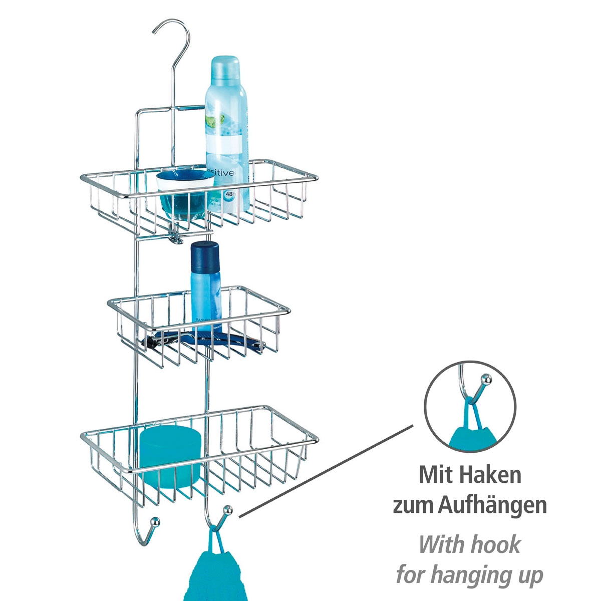 Wenko Duschcaddy Milano 3 Ablagen Bild 2