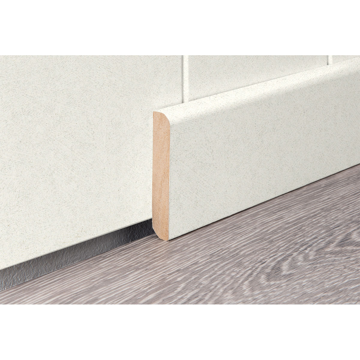 Fußleiste weiß Struktur 2,6 m