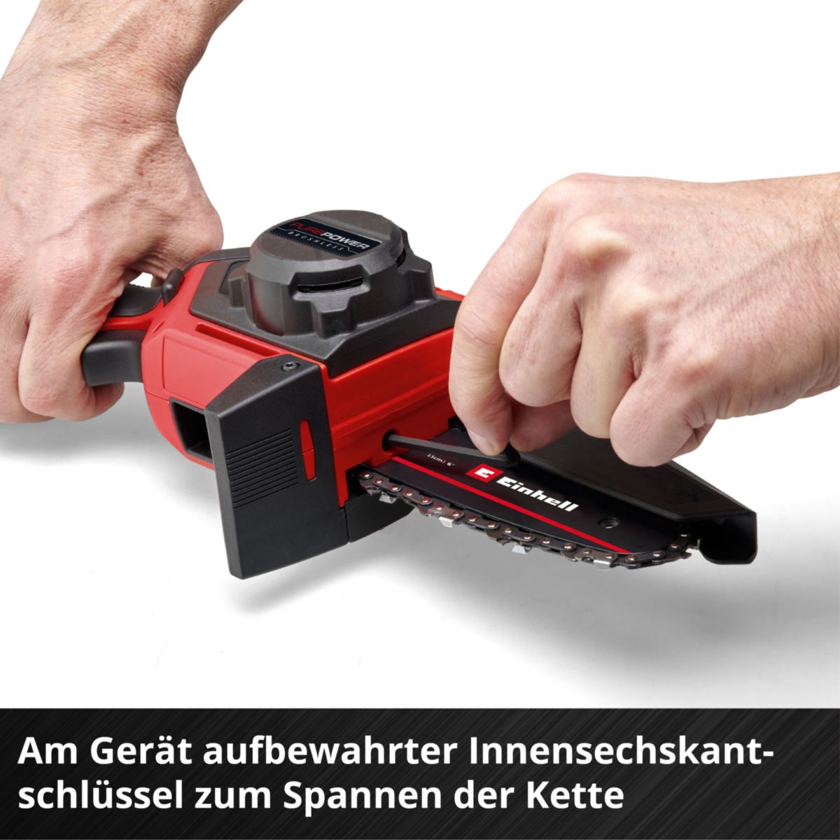 Einhell Akku-Astkettensäge GE-PS 18/15 Li-Solo Holster Kit Bild 11