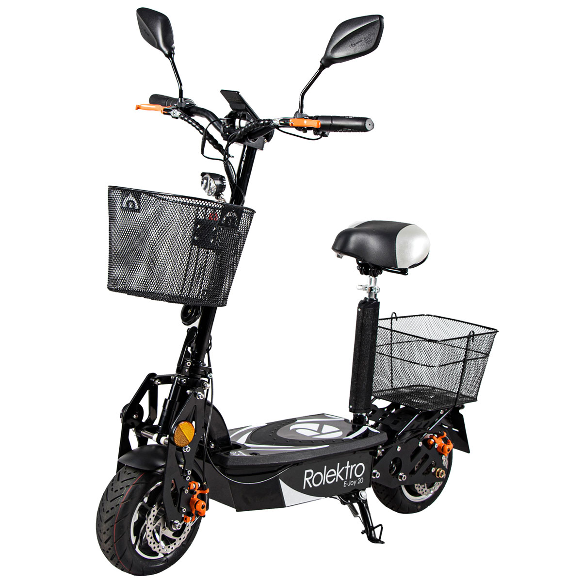 Rolektro E-Scooter „E-Joy 20“, faltbar, Schwarz