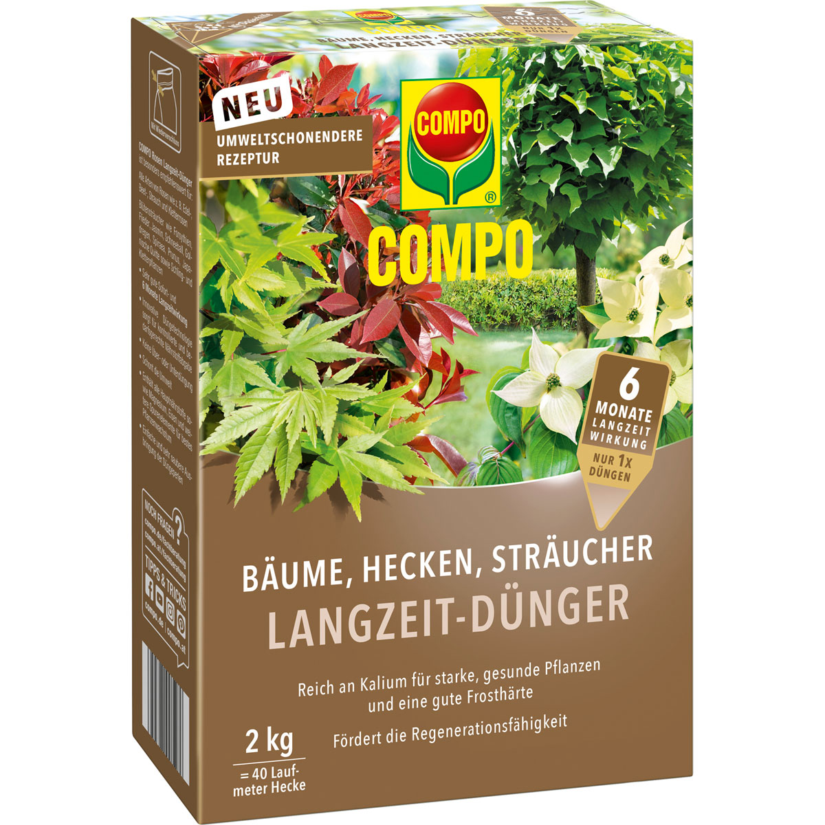Compo Langzeit-Dünger Bäume, Hecken, Sträucher 2 kg
