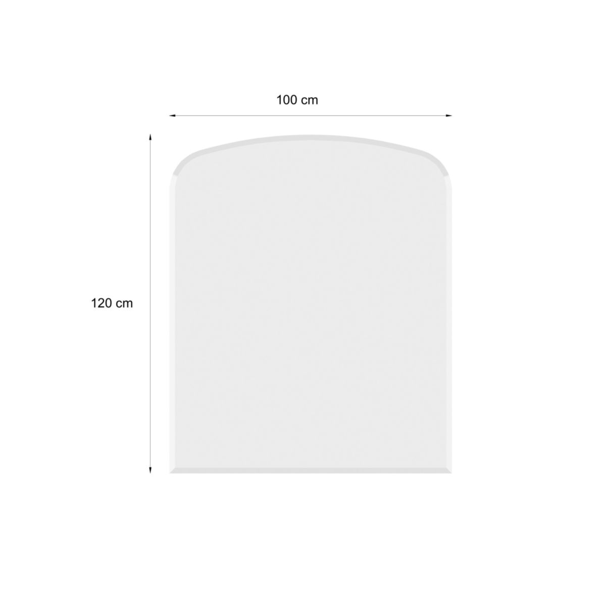 Glasbodenplatte, Stärke 8mm, 100x120cm, Segment Bild 3